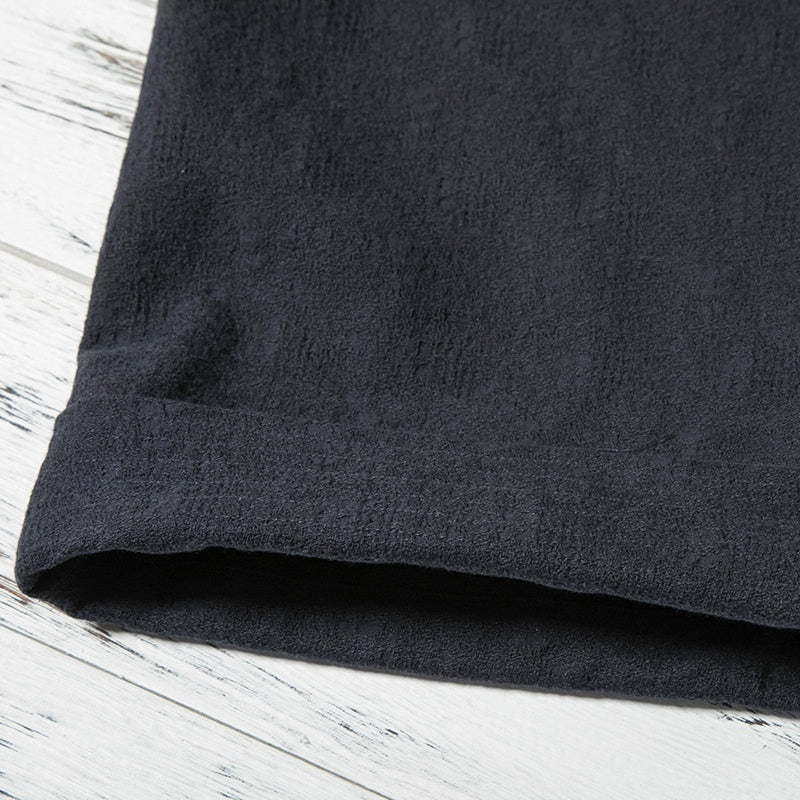 Chinese Style Men's Clothing Loose Thick Cotton And Linen Robe