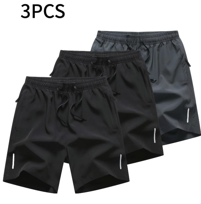Fashionable Zippered Pocket Casual Men's Shorts