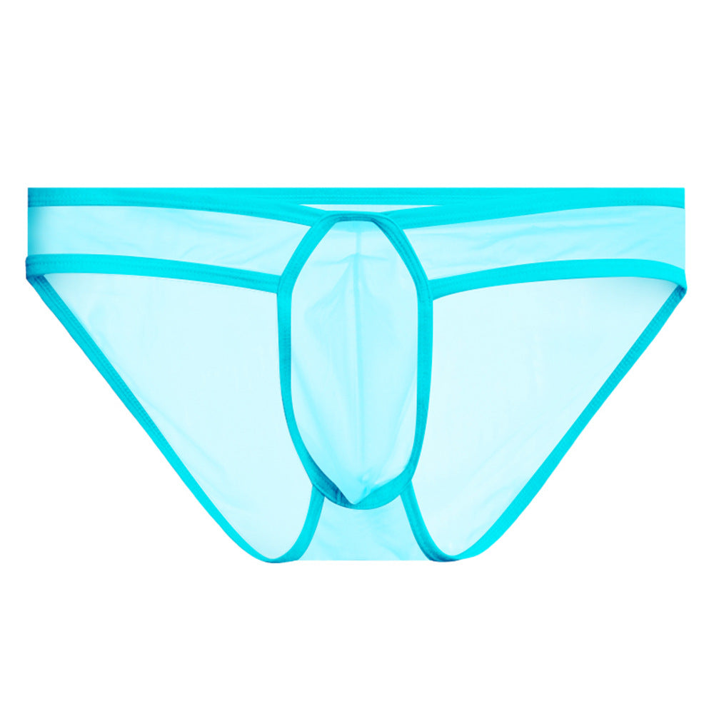 Ice Silk Transparent Men's Casual Briefs
