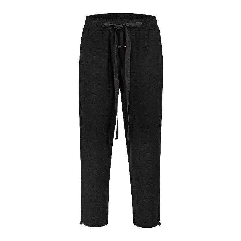 High Street Lengthened Drawstring Pants Fog Retro