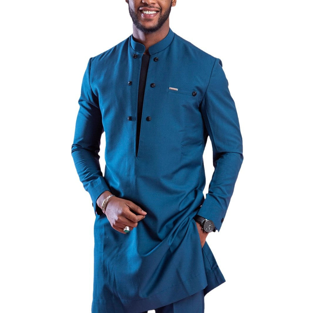 Fashion Spring And Autumn Solid Color Long Sleeve Trousers Suit