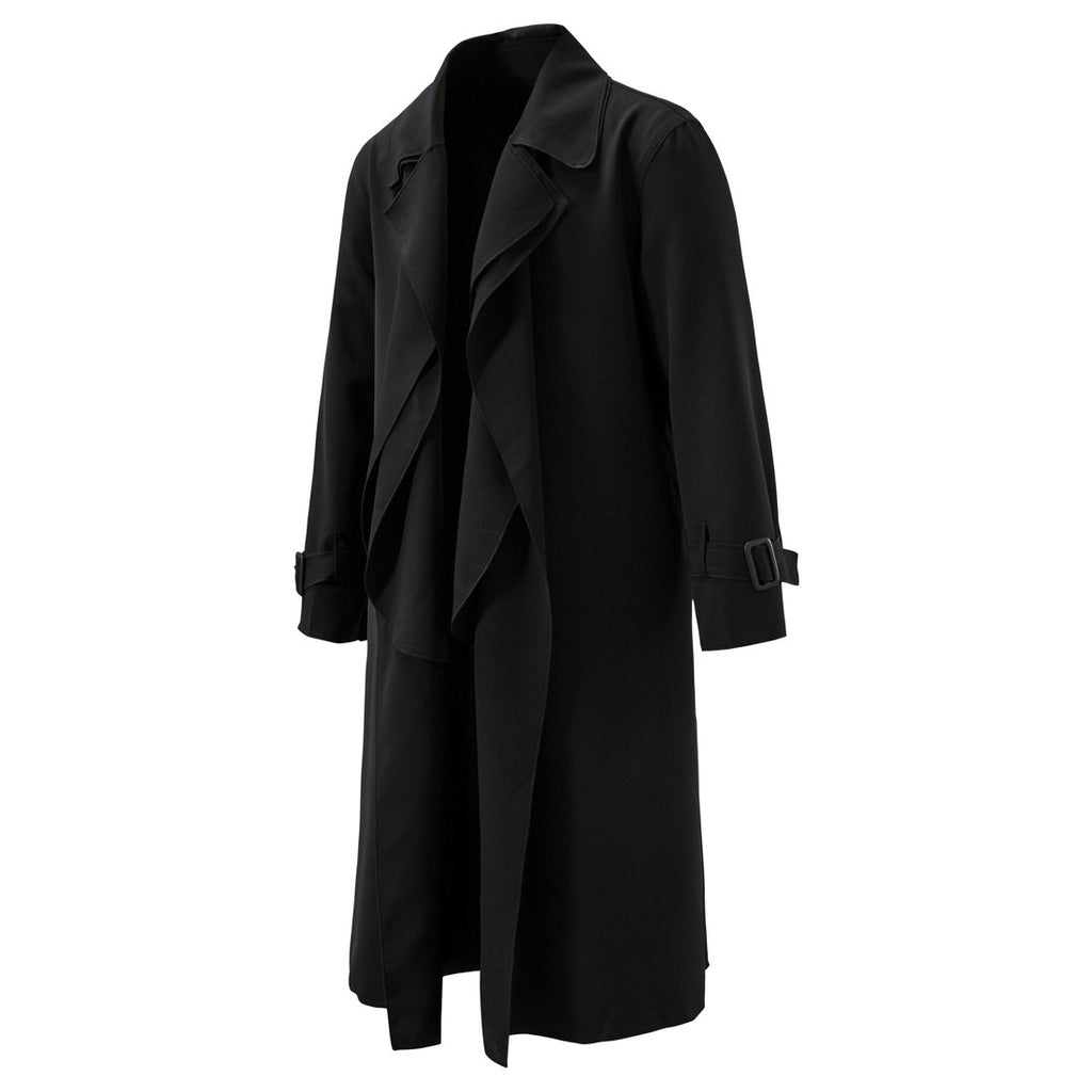 Men's Loose Cloak Coat Mid-length Trench