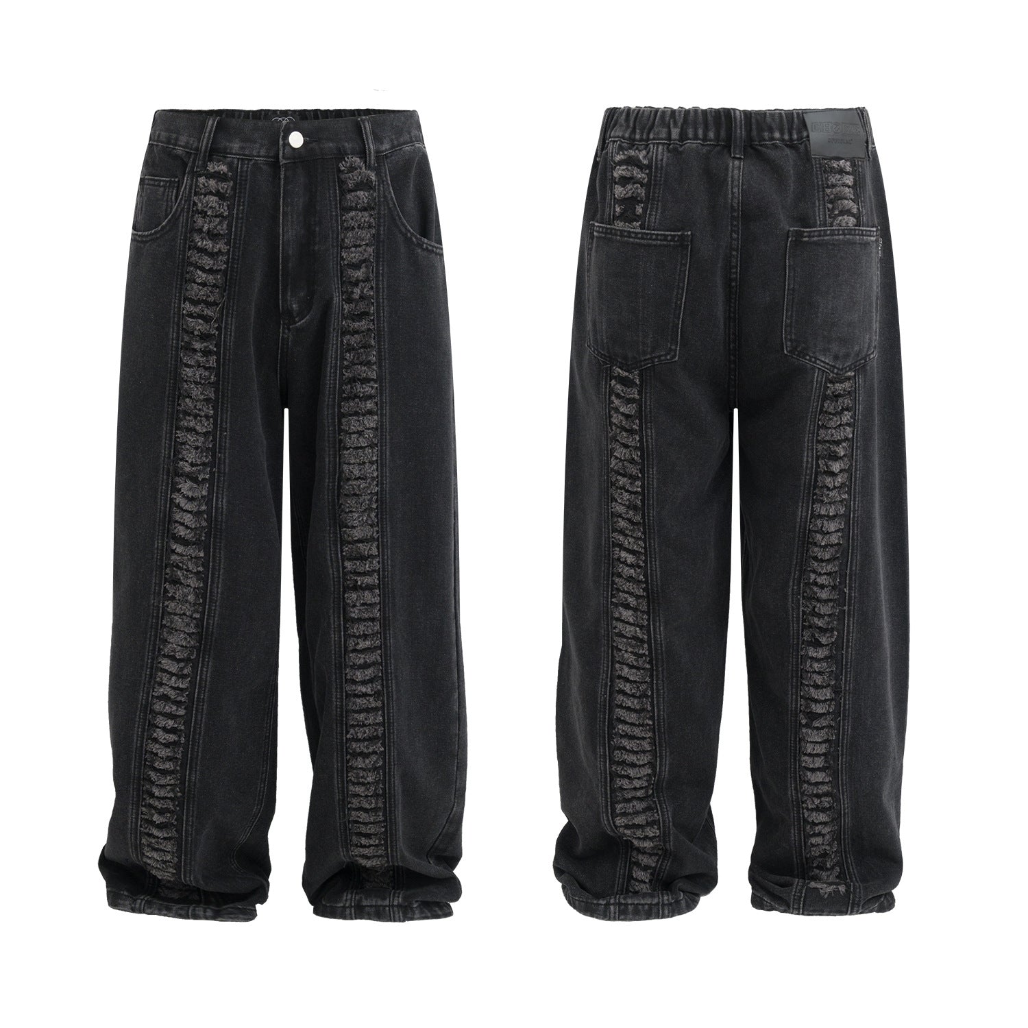 Men's Fashion High Street Loose Hole Trousers