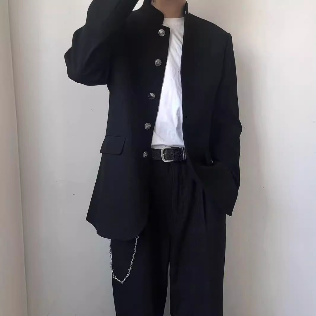 Casual Boy Korean Style Hong Kong Style Long Sleeve Suit College Style