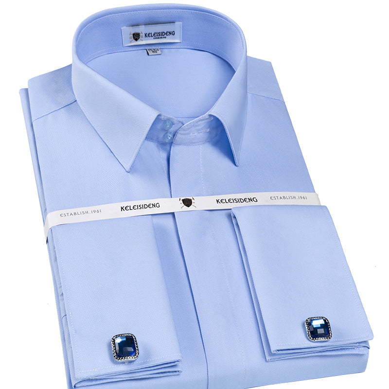 Autumn Collection Wrinkle-resistant French-style Cufflinks For Men's Shirts