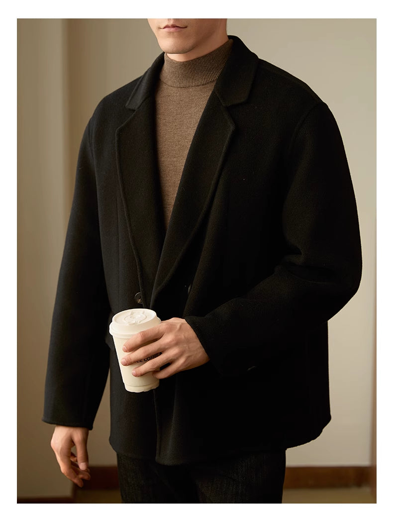 Double-sided Woolen Coat Men's High-end Business Leisure