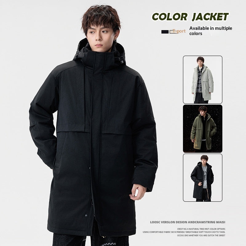 Men's Loose Windproof Trendy Fashionable Warm Coat