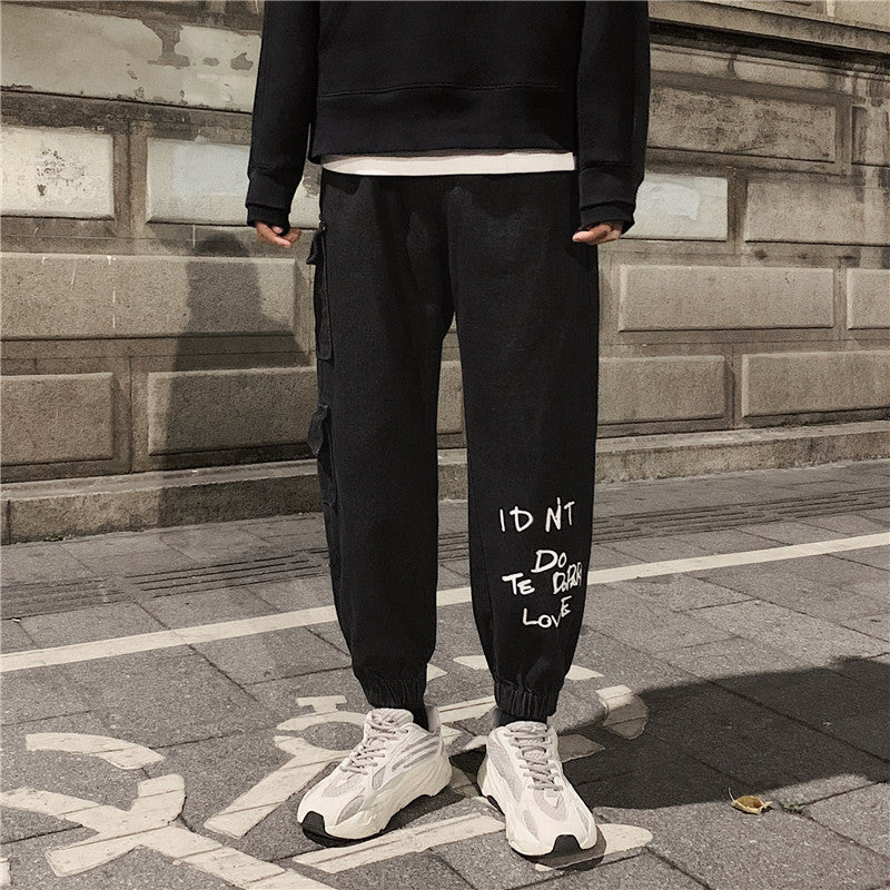 Men's Retro Loose Hip-Hop Cargo Jeans