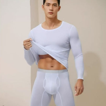 Men's Thermal Underwear Thin Top And Pants Set