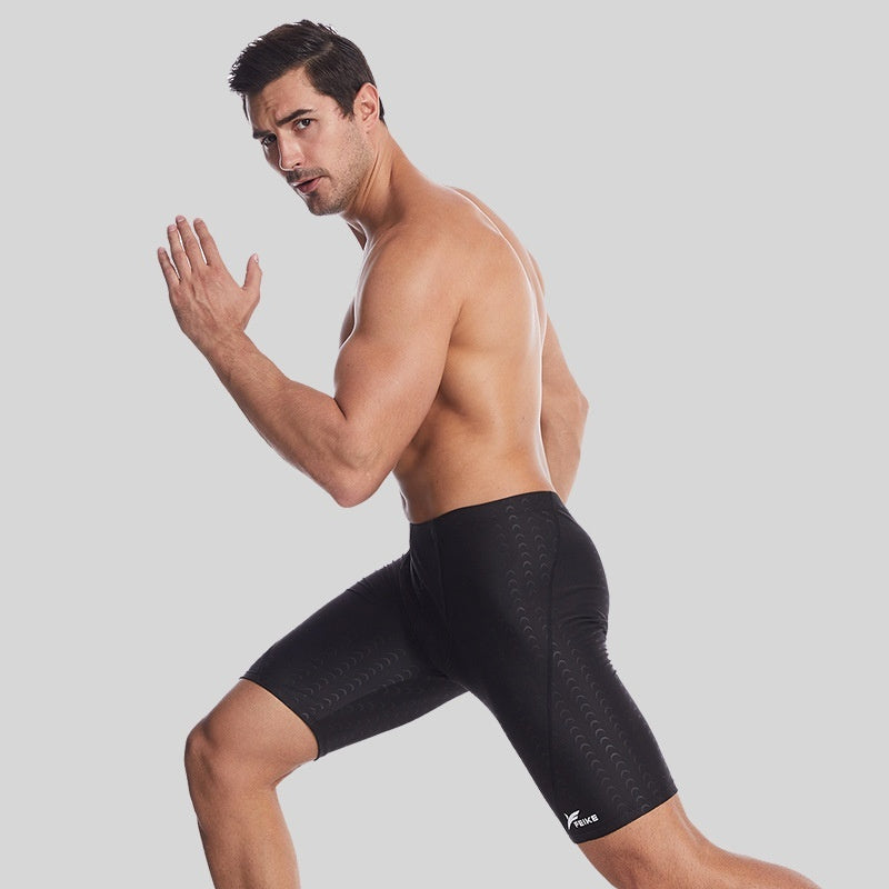 Waterproof Quick-drying Men's Fashion Long Swimming Trunks
