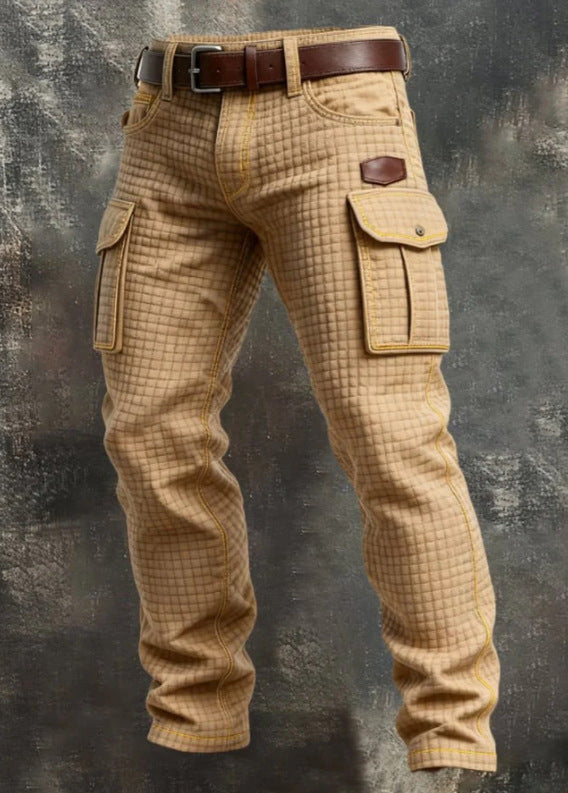 Punk Men's Vintage Work Pants