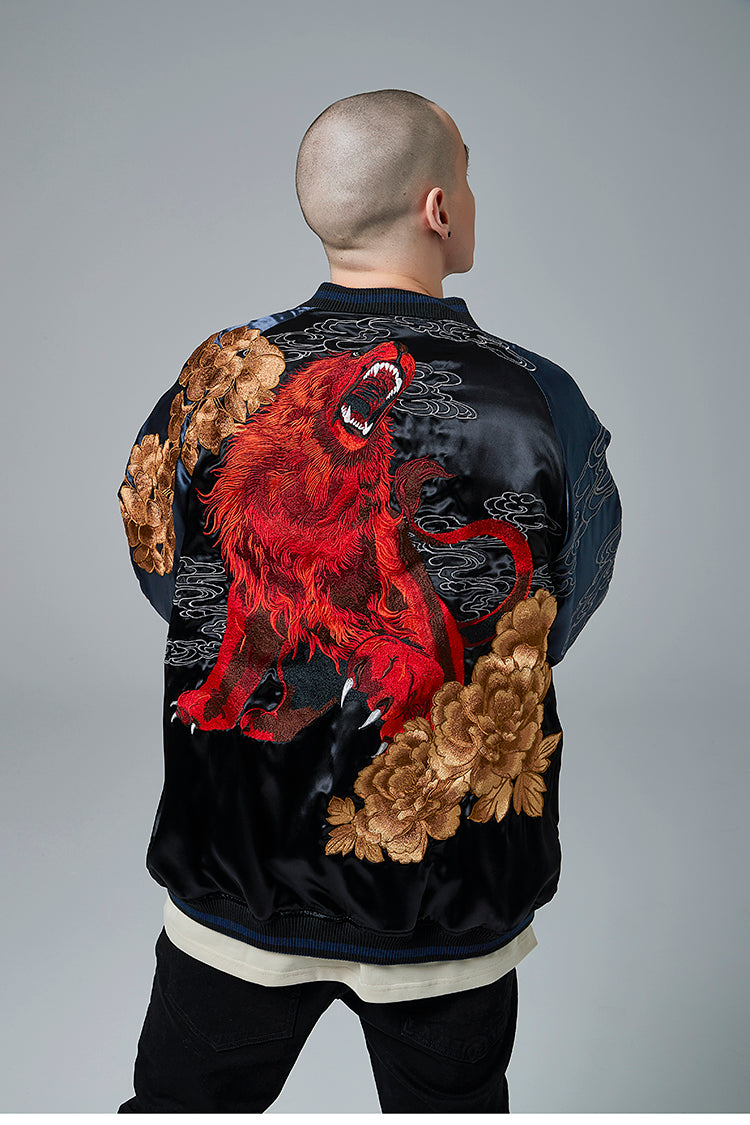 Heavy Industry Lion King Embroidery Jacket Male