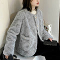 Casual Lamb Wool Coat For Women