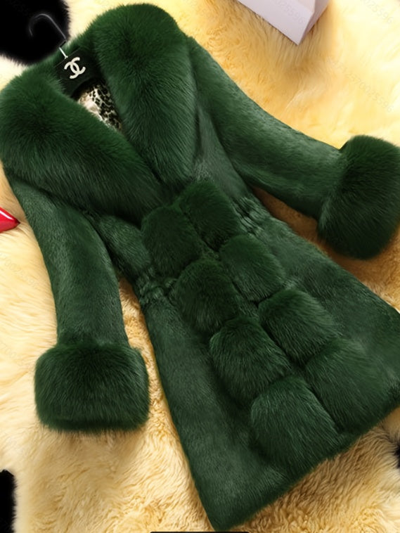 New Women's Long-Sleeved Fleece Coat