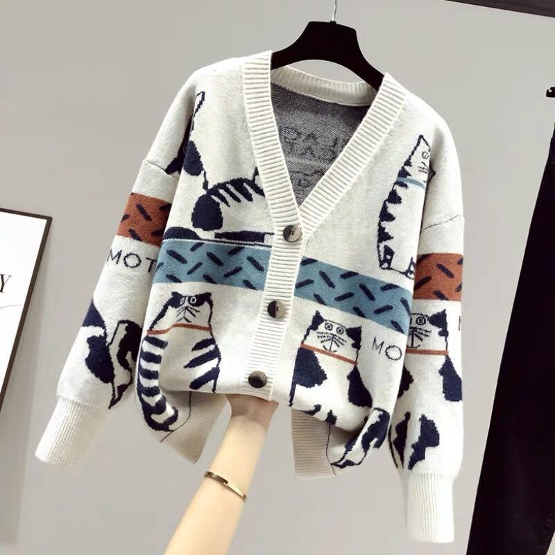 Women's SpringAutumn Sweater Cardigan Outerwear Extra-Thickness