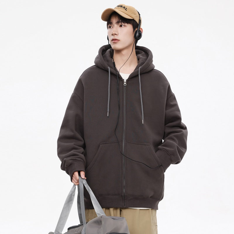 Casual Hooded Cardigan Sweatshirt For Men
