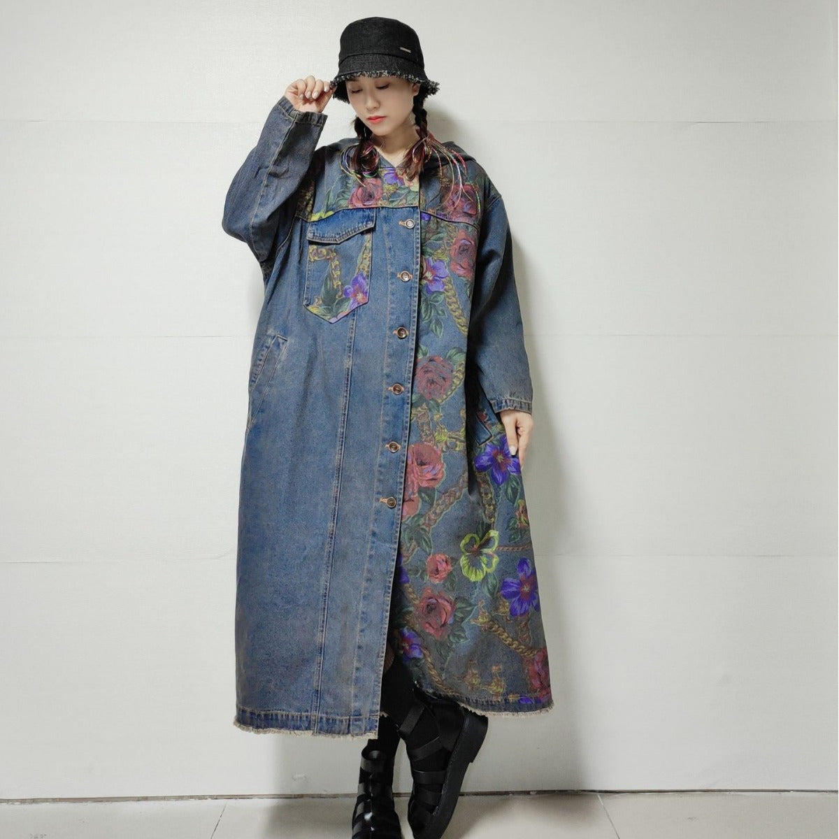 Women's Washed Do The Old Cowboy Coat Loose Casual Retro