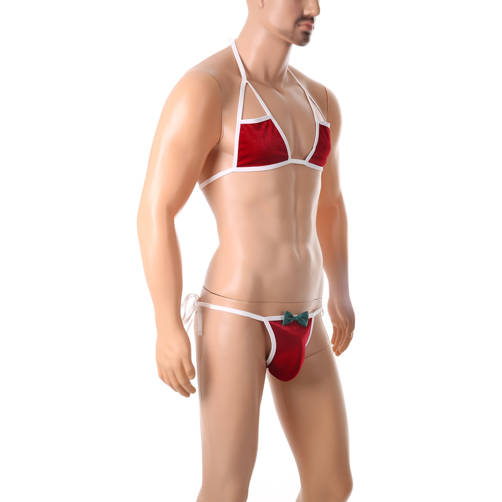 European And American Men's Christmas Adjustable Bow