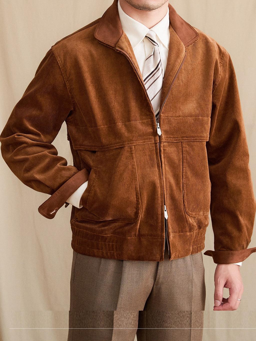 Pure Cotton Fashionable Warm Casual Retro Easy Matching Coat Tide