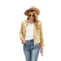Fashionable Sequins Long Sleeve Coat For Women