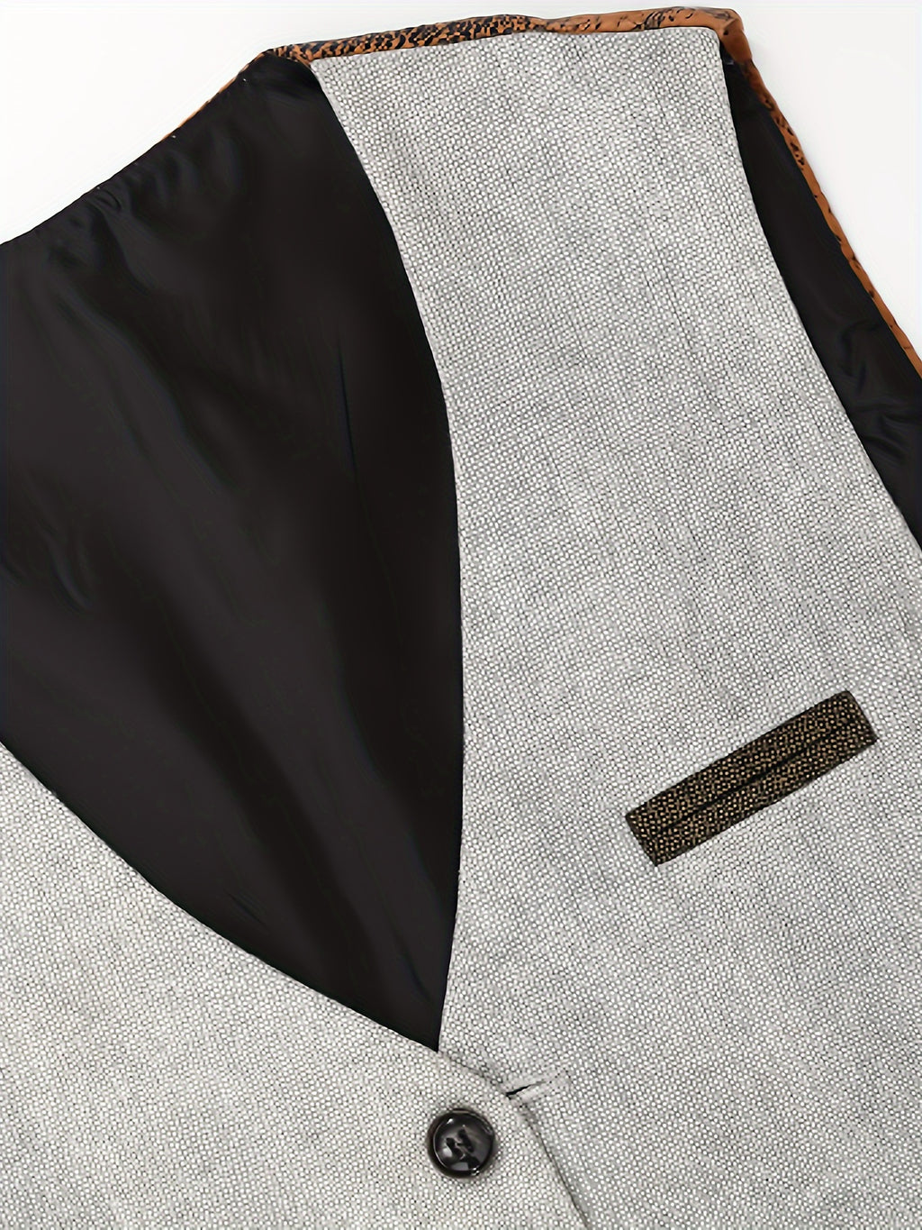 A Simple And Casual British Style Vest In Contrasting Colors For Men Without Straps