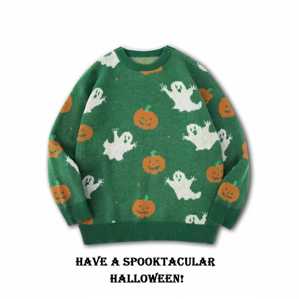 Faux Fur Men's Halloween New Autumn And Winter Loose Round Neck Pullover