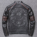 Harley Genuine Leather Clothes Men's Motorcycle Riding Motorcycle Clothing Slim Fit