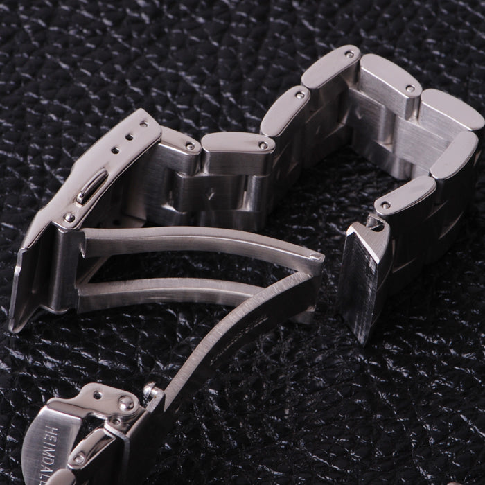 Hemid 6105 Abalone Stainless Steel Solid Flat Strap