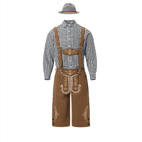 Beer Festival Clothing Shirt Overalls Denim Hat Suit Men