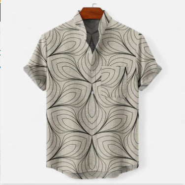 Men's Casual Digital 3D Short Sleeve Top