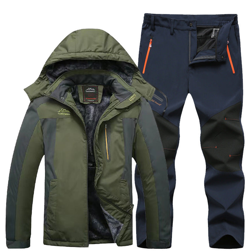 Outdoor Windproof And Frost-proof Men's Windproof Jacket Set