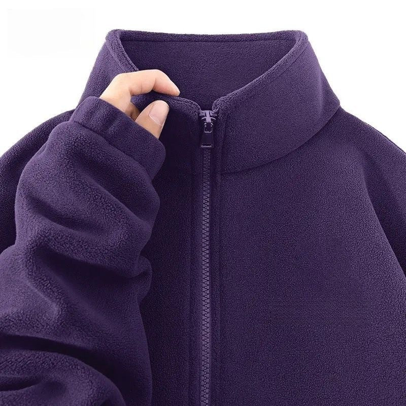 Autumnwinter Casual Thickened Double-sided Fleece Jacket