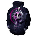 Halloween Skull Digital Print Hoodie