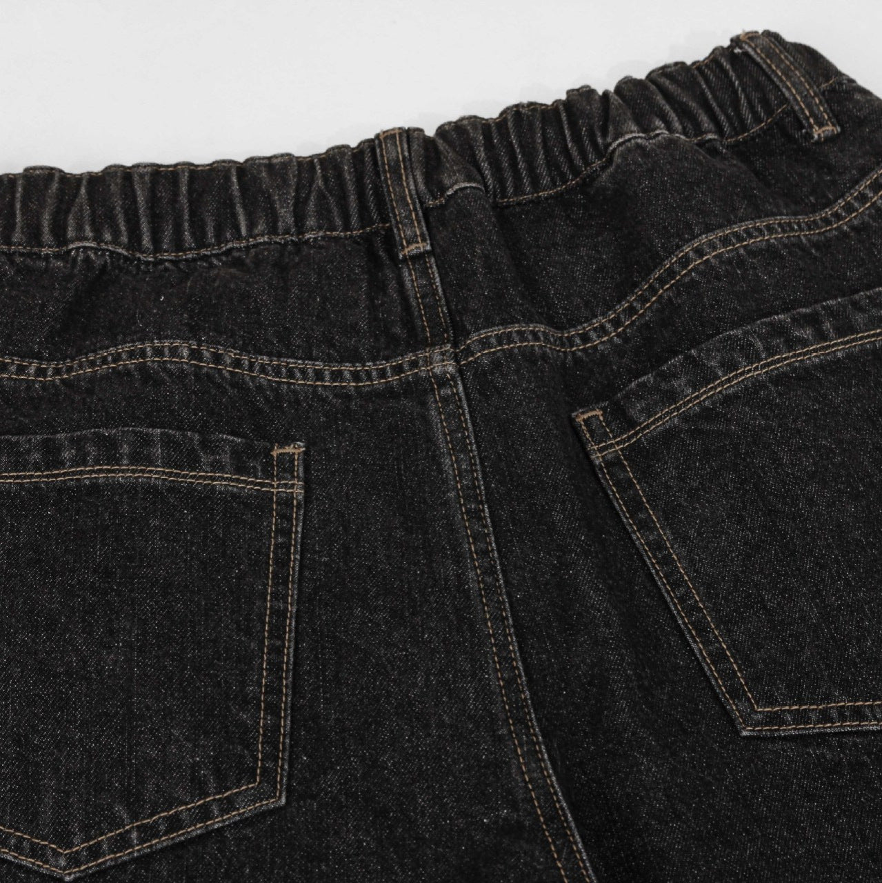 Retro Street Simple Loose Machete Denim Trousers