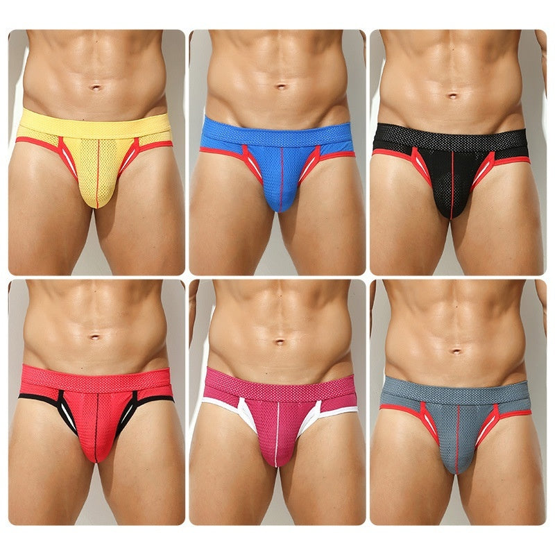 Men's Triangle Underwear Separated Scrotal Support Bag Briefs