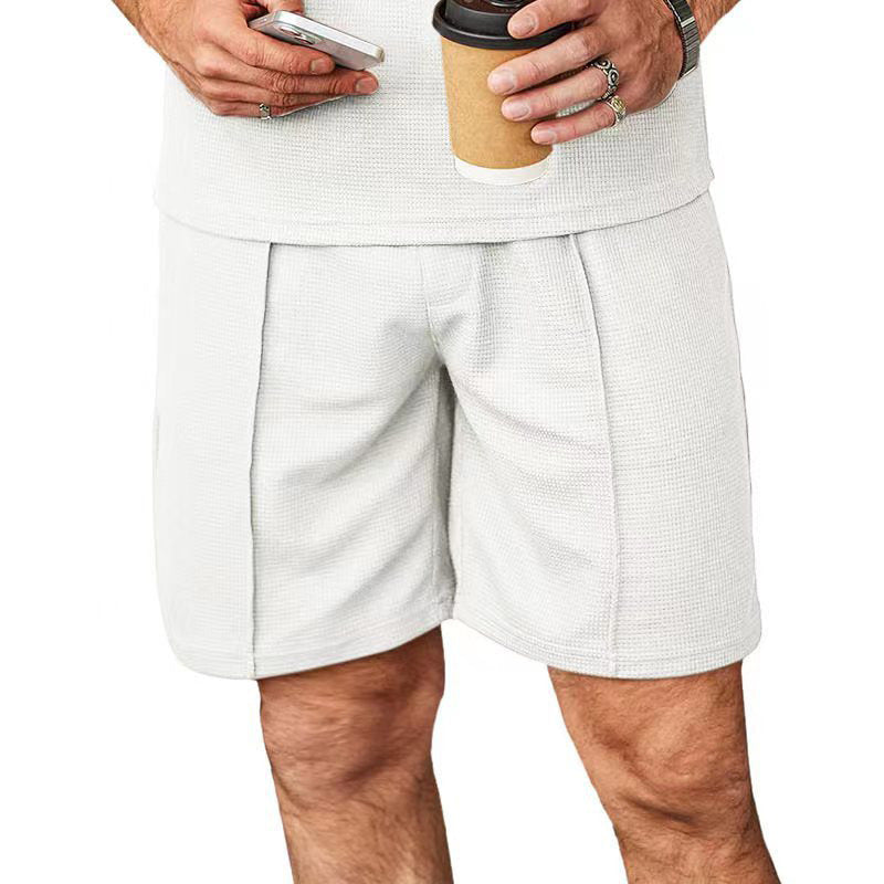 Men's Summer Plus Size Straight Leg Casual Shorts