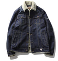Winter Men's Fleece Casual Denim Jacket