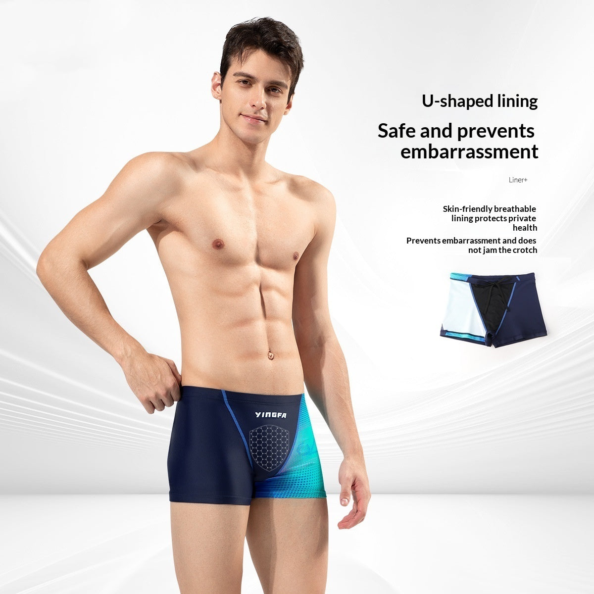 Men's Professional Training Quick-Dry Swim Trunks