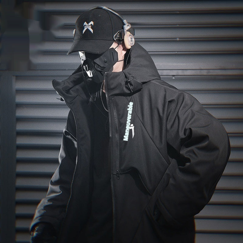 New Dark Armor Shell Jacket Cotton-padded Jacket For Men