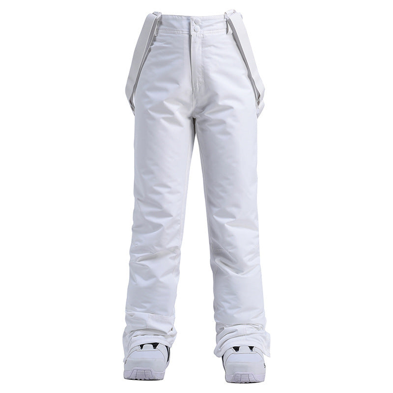 Men's Windproof Waterproof Detachable Elastic Waist Thick Thermal Cotton Pants