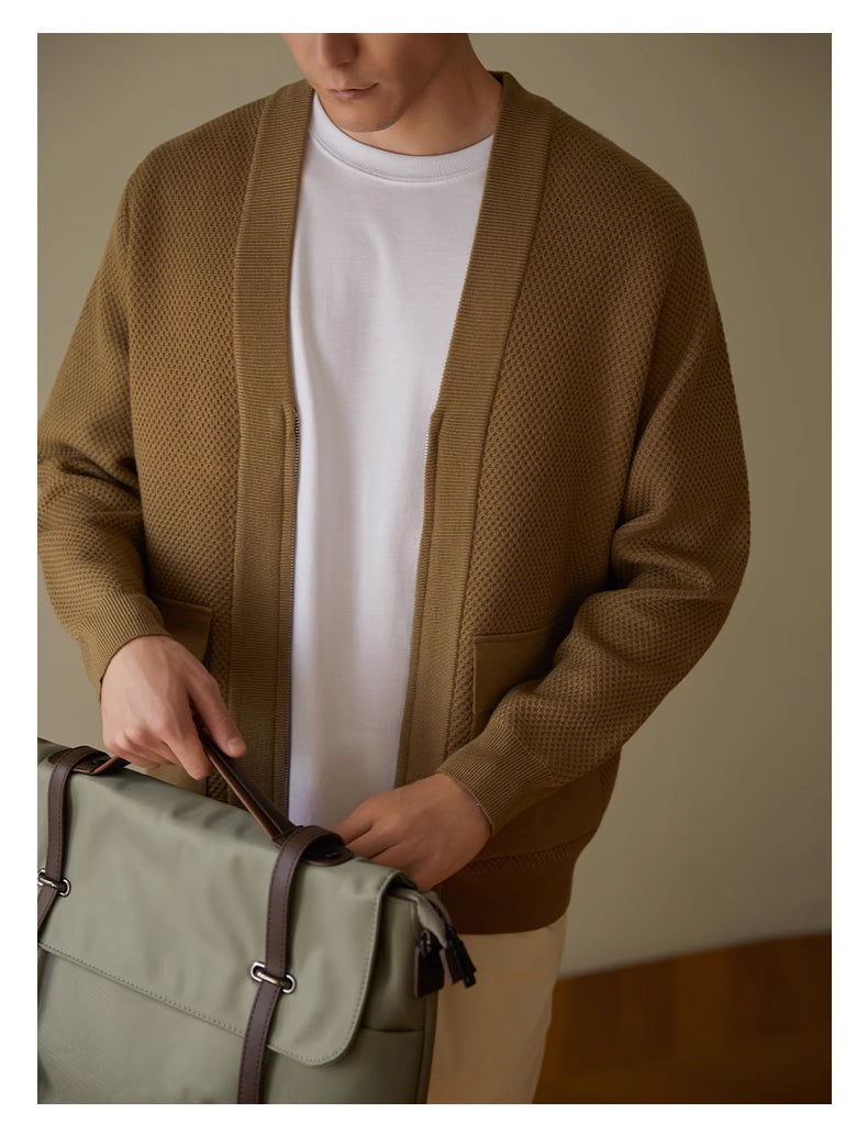 High-grade V-neck Knitted Sweater Cardigan Coat