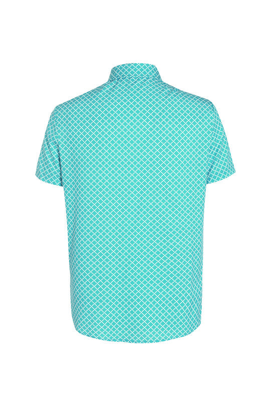 A Classic And Fashionable Diamond-shaped Small Checkered Shirt For Men