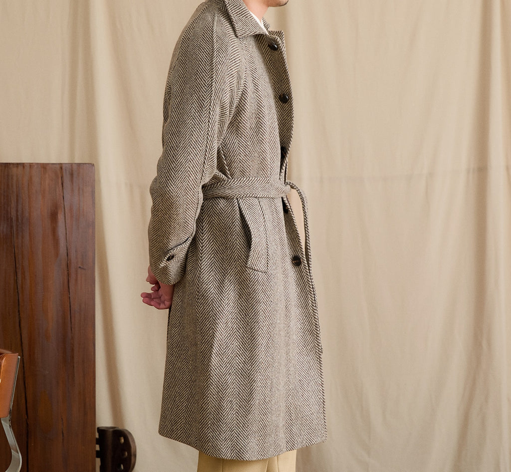 Elegant High-grade Mid-length Loose Lapel Wool Coat Woolen
