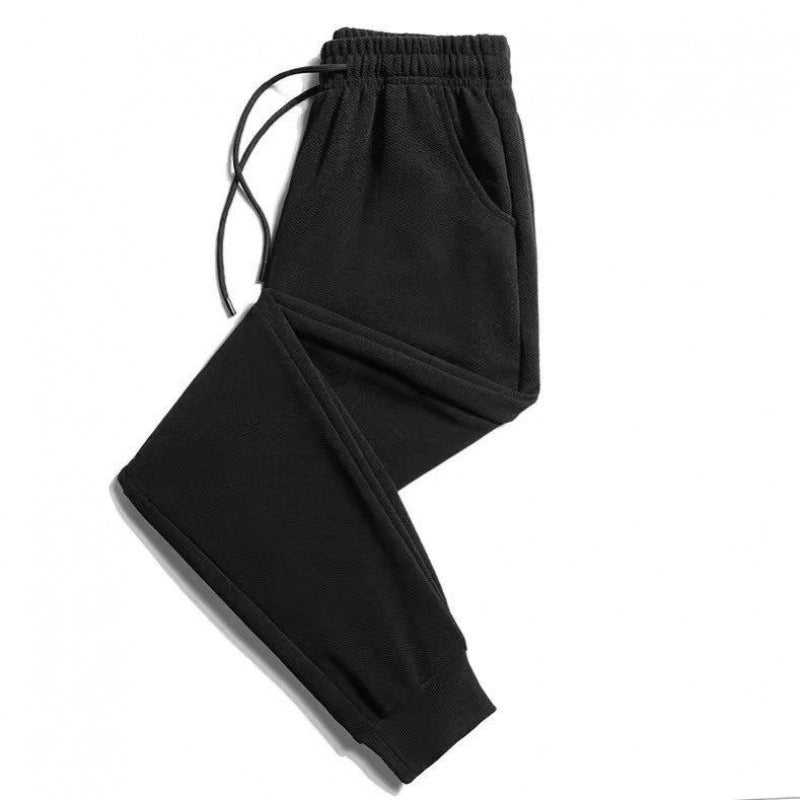 Loose Trend Fleece Thickening Youth Winter Casual Trousers