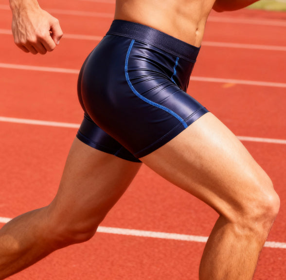 Men's Boxer Double-layer Tight Sports Breathable Quick-drying Shorts