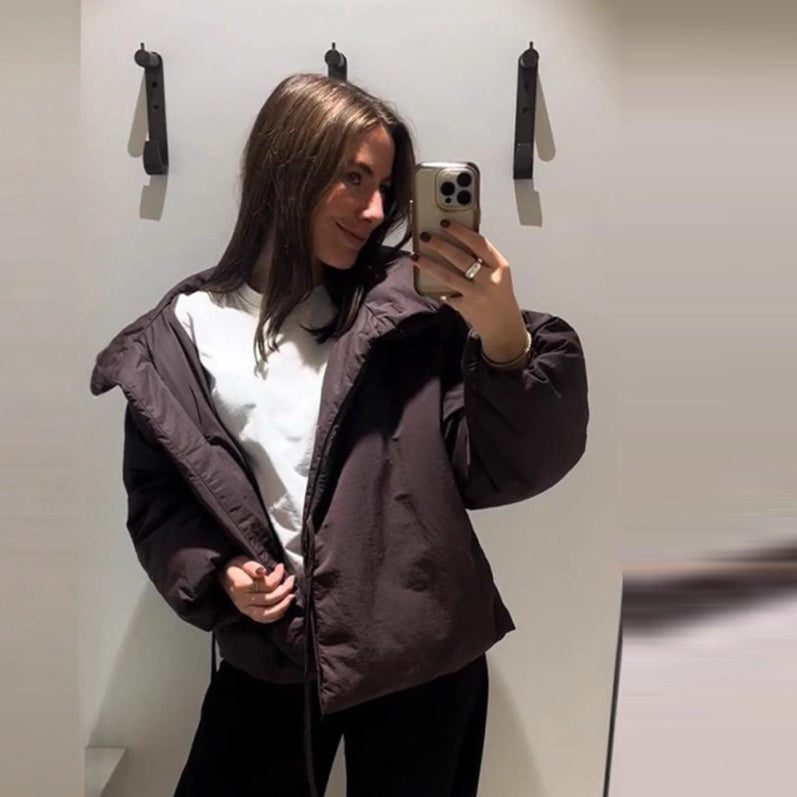 Fashion Autumn And Winter Hit Temperament Double-breasted Kimono Style