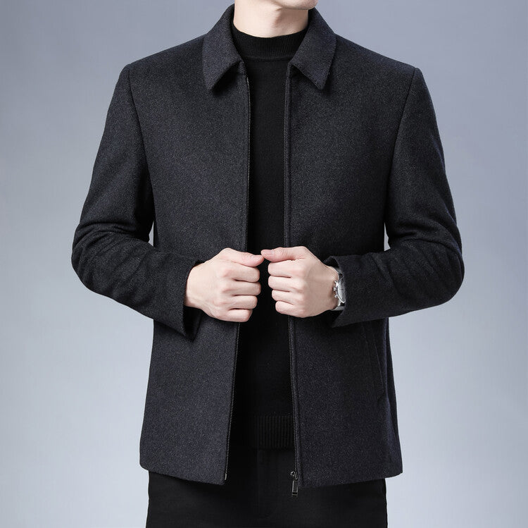 Wool Woolen Men's Lapel Jacket