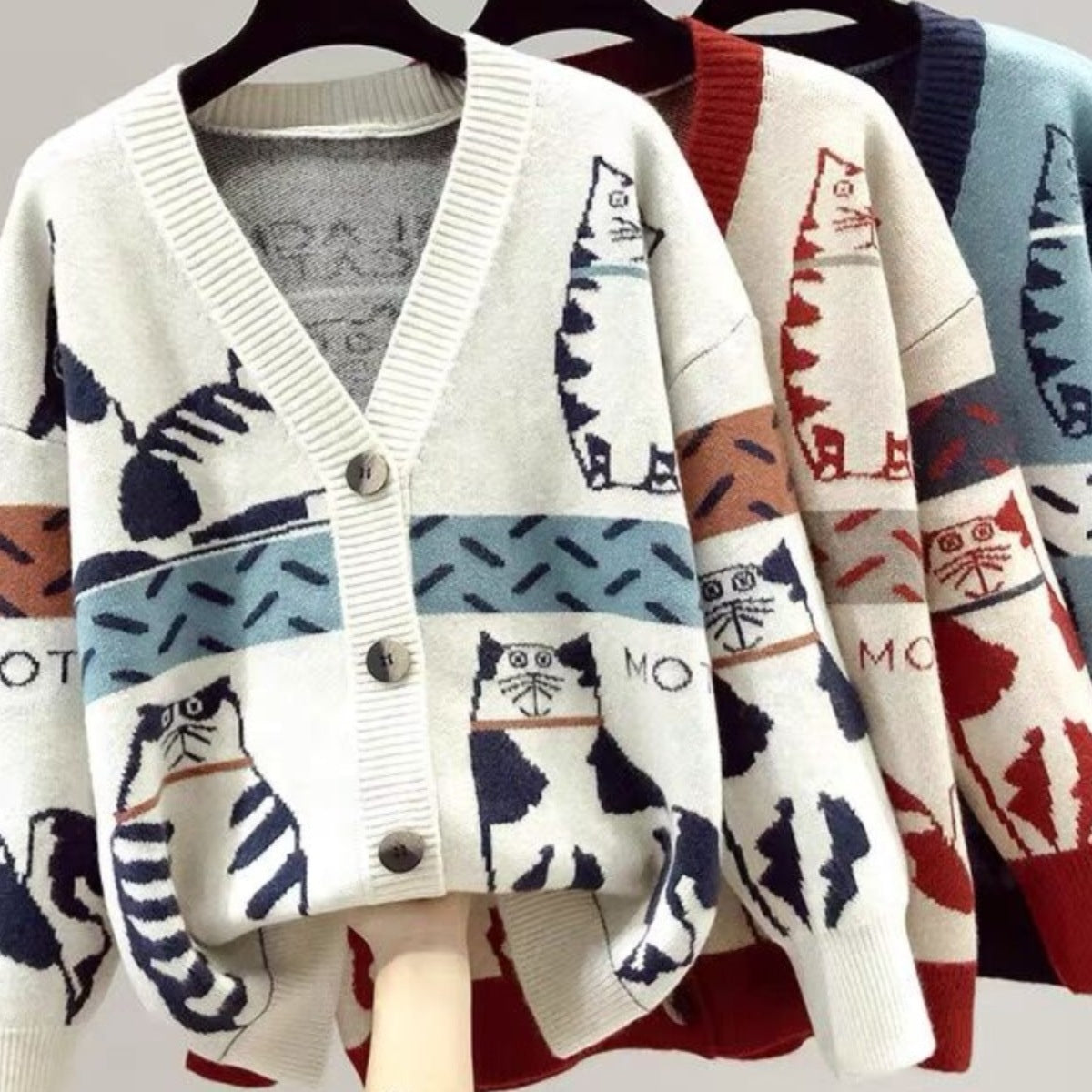 Women's SpringAutumn Sweater Cardigan Outerwear Extra-Thickness