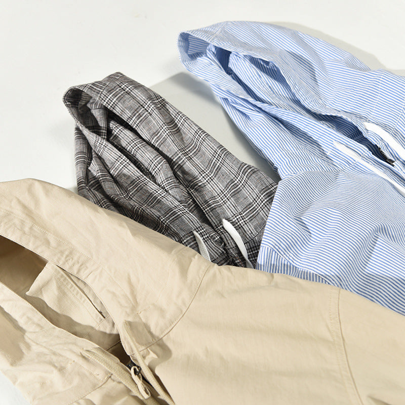 Men's Hooded Casual Shirt Jacket