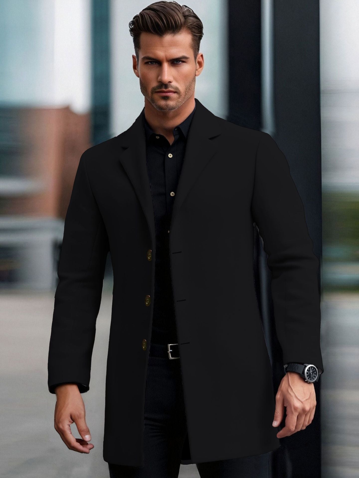 Lapel European And American Lapel Slim Coat